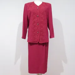 #anc 三年坂 サンネンザカ セットアップ スカートスーツ M ちりめん レース 日本製 レディース [965470]