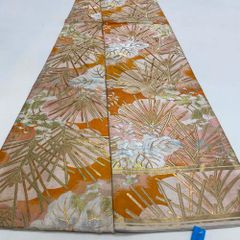 丸帯 アンティーク ヴィンテージ 全通 金帯 400cm 花嫁衣装 貸衣装 中古 リサイクル 結婚式 婚礼 着付け 舞台 きもの 着物 4143