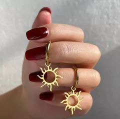 X241 ピアス  レディース  k18 ゴールド 太陽 ハワイアンジュエリー プレゼント