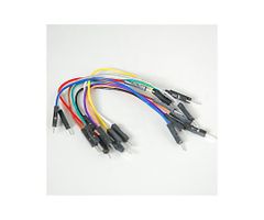 【新品・3営業日で発送】マルツエレック ブレッドボード用JPワイヤー　100mm×10本　オス-オス 10PP-MIX 1セット(10本入)
