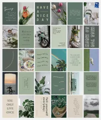 ［ドナリー］おしゃれで可愛い ポストカード 30枚セット はがきサイズ 北欧 韓国 海外 インテリア 雑貨 ミニポスター (love yourself) [love yourself]