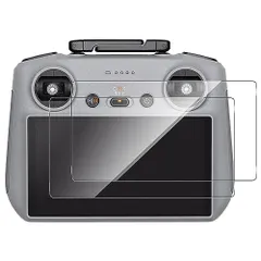 DJI Air3用 ガラスフィルム 2枚セットFor DJI Air3 Mini 3 ProMini 4 Pro フィルム 送信機用 Freesun 旭硝子製 DJI RC2 用 スクリーン保護フィルム 高透過率 高感度 硬度9H 気泡なし 指紋防止 飛散防止