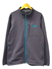 THE NORTH FACE (ザノースフェイス) フルジップ ブルゾン 裏起毛 NF00CP3Y L グレー ターコイズブルー メンズ/025