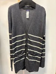 ◆Patagonia パタゴニア カーディガン グレー ボーダー Mサイズ 中古◆3778のサムネイル