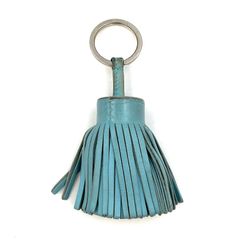 【美品】HERMES　エルメス　カルメン　チャーム　ブルー　水色　青　キーホルダー　飾り