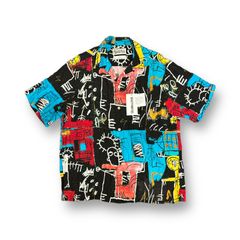 ブ*ー様 24SS ワコマリア BASQUIAT HAWAIIANシャツ BAD WACKOMARIA《ワコマリア》JEAN-MICHEL BASQUIAT / S/S HAWAIIAN