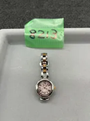 【美品・稼働品】セイコー ティセ TISSE レディース ソーラー 腕時計 ピンク文字盤 コンビカラー m8213