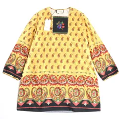 【ドンドン見直し】未使用品◆2020SS GUCCI グッチ 591249 ランウェイ着 ペイズリー柄 チュニック オレンジ系 46 イタリア製 メンズ 正規品のサムネイル
