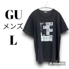GU メンズ プリントTシャツ