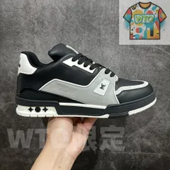 Louis Vuitton trainer 黒のロートップのファッショナブルなカジュアル シューズ-WTO輸入2-EOH62