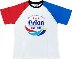 新品未使用 オリオンビール ラグラン Tシャツ (赤青)  グッズ