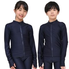 新品 [SCHOOL HERO] ラッシュガード スクール水着 女の子 男の子 ジップアップ 前開き UVカット UPF50+ 120 130 140 150 160 170 小学生 小学校 学校 水着 プール スイミング 競泳