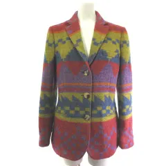 エトロ ETRO ウールジャケット テーラード オルテガ マルチカラー 42 のサムネイル