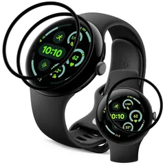 対応 Google Pixel Watch 3 41mm フィルム 【3枚セット 全面保護】 PET複合材 炭素繊維 3D曲面 グーグル ピクセル スマートウォッチ 3 41mm 液晶保護フィルム 高速反応 高透過率 傷防止 キズ修復機能 自動吸着 指紋防止 