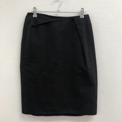 希少 美品 MARNI マルニ 膝丈スカート 42 ブラック タフタ製ワイドスカート、マルニシンボル入り | Marni