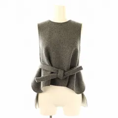 ENFOLD エンフォルド 23AW WIDE BOX VEST ワイドボックスメルトンベスト 300GA230-1090 グレー 38 ITKAAETXF822 2023SS】 ENFOLD エンフォルド ワイド ボックス ベスト 黒