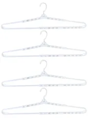 【新着商品】洗濯ハンガー 伸縮可能 最大69cm バスタオルハンガー (ホワイト)