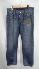 ★ DSQUARED2 ディースクエアード2 デニムパンツ S71L ダメージ加工 クラッシュデニム イタリア製 サイズ44 ブルー 通年