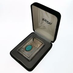 ターコイズ装飾 ZIPPOライター 黒ずみあり - メルカリ