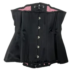 【WHAT KATIE DID】正統派アンダーバストコルセット 22inch＊MORTICIA EXTREME L4093ブラック　タイトレーシング　ウエスト　くびれ 砂時計型