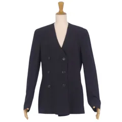 ジョルジオアルマーニ GIORGIO ARMANI ノーカラージャケット ダブルのサムネイル