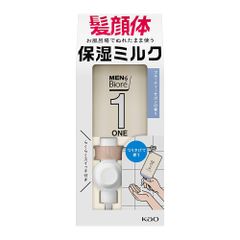 メンズビオレ ONE 全身保湿ミルク フルーティサボン 300ml《 髪・顔・体 に使える 全身用乳液 》 お風呂場で立ったままワンプッシュ つり下げセット
