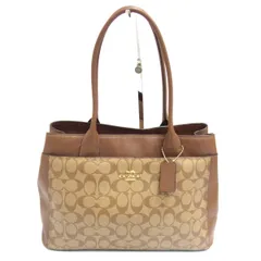 ◆COACH コーチ ショルダーバッグ ラグジュアリー シグネチャー PVC レザー ケイシー トートバッグ レディース