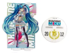 【中古】アクリルスタンド・アクリルパネル 初音ミク レーシングver.(2012) アクリルスタンド 「HATSUNE MIKU GT PROJECT 15th ANNIVERSARY!くじ」 A賞