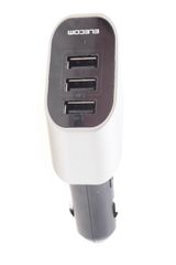 r-577☆良品☆エレコム シガーチャージャー/3USB(自動識別)/4.8A/ブラック