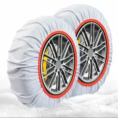 布製タイヤチェーン スノーソックス スノーチェーン チェーン規制対応①