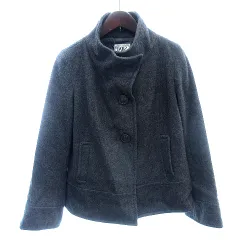 エムケー ミッシェルクラン MK MICHEL KLEIN スタンドカラーショート 総裏地 ウール 38 グレー /AUのサムネイル