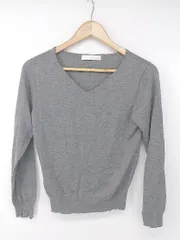 ◇ COLLAGE GALLARDAGALANTE ウール混 Vネック 長袖 ニット カットソー サイズF グレー系 レディース P  【1308040005665】