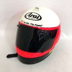 Arai ヨシムラ フルフェイスヘルメット 内装洗濯済 Sサイズ レッド ホワイト オートバイ ツーリング ライディング バイカー バイク用品 アライ ◇TA2548