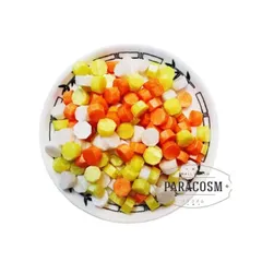 オレンジ味　キャンディー オレンジ＆イエロー mixシーリングワックス（約125粒）40ｇ シーリングスタンプ　レター 封筒 招待状 結婚式 ギフトボックス　DIY用