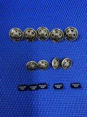 全国共通学生服ボタン&金属製裏ボタンセット☆中学生用