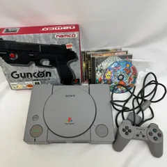 K【セット売り】PS1 プレステ 本体 ソフト ガンコン ポケットステーション