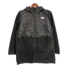 THE NORTH FACE ノースフェイス キルティング フリースジャケット アウトドア ブラック (レディース M) 中古 古着 T0281