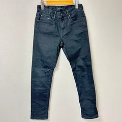 (^w^)b UNIQLO JEANS ユニクロ ストレッチ セルビッジ スリムフィットジーンズ 綿 デニムパンツ ジーパン カジュアル アメカジ デイリー タウンユース ブラック 黒 メンズ サイズW28