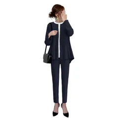 【在庫セール】フォーマル シンプル 体型カバー パンツドレス シフォン 通勤 パンツスーツ お洒落 ゆったり スーツ 普段着 スーツ スーツ レディース レディース 通年3色 レディース ジャケット セットアップ ママスーツ 3サイズ ママ 卒業式 [Form