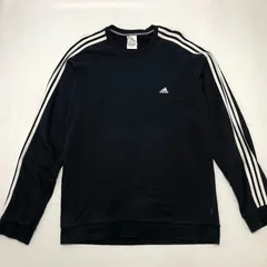 adidas/アディダス00's スウェット 三本ライン ロゴワンポイント刺繍 トレーナー オーバーサイズ ３ライン メンズ XL