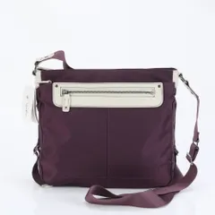 美品 アニエスベー ヴォヤージュ レザー ショルダーバッグ 斜め掛け クロスボディ ハンド トート レディース RUE CL10-9【中古】