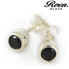 Roen BLACK ロエンブラック スタッドピアス シルバー925 メンズアクセサリー