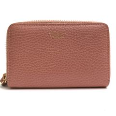 グッチ／GUCCI 財布 ウォレット レディース 女性 女性用 レザー 革 本革 ピンク  368877 203887 SWING スウィング コインケース シボ革 シュリンクレザー 小銭入れあり ラウンドジップ ラウンドファスナー