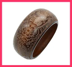 【在庫限り】 花 植物 ウッドバングル 丸 木製バングル 腕輪 北欧 アクセサリ  花 植物 ウッドバングル ガーデニング ★売れ筋★おすすめ おしゃれ　人気 20201007-2