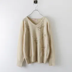 シーバイクロエ SEE BY CHLOE スタッズ付き ウール混 Vネックニットプルオーバー I38◇ベージュ セーター【2400030062463】のサムネイル