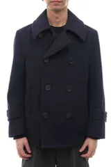 YAECA ウールリネンメルトン Pコート ピーコート YAECA ウールリネンメルトン Pコート ピーコート