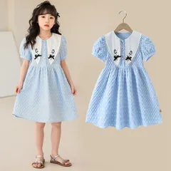 キッズ 女の子 ワンピース セーラー襟 キッズ 韓国子供服 ガールズワンピース  女の子 ワンピース 子供服 ドレス 発表会 カジュアル 普段着 可愛い  senbao110
