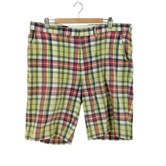 ポロバイラルフローレン Polo by RALPH LAUREN インドコットン マドラスチェックショーツ メンズ 38inch 