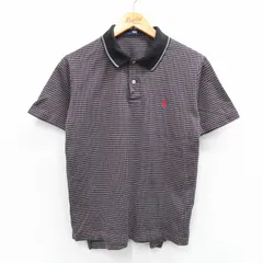 古着 ラルフローレン ポロスポーツ 半袖 ポロ シャツ キッズ ボーイズ 子供服 ワンポイントロゴ グレー他 チェック 25sep03
