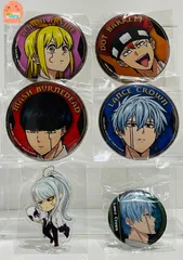 マッシュル -MASHLE- BIG缶バッジ ガチャ カプセル 缶バッジ アクリルチャーム　マッシュ ランス フィン レモン ドット アビス　【6個セット】